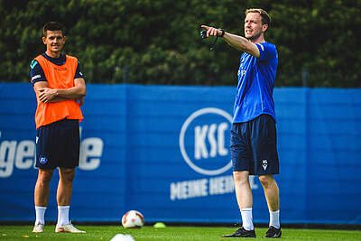 Max Senft beim Training