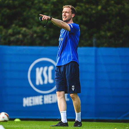 Max Senft beim Training