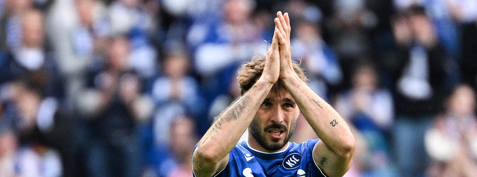 Fabian Schleusener bei seiner Auswechslung