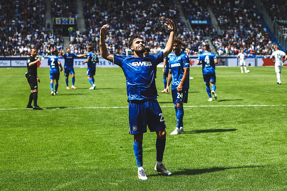 Egloff beim Torjubel