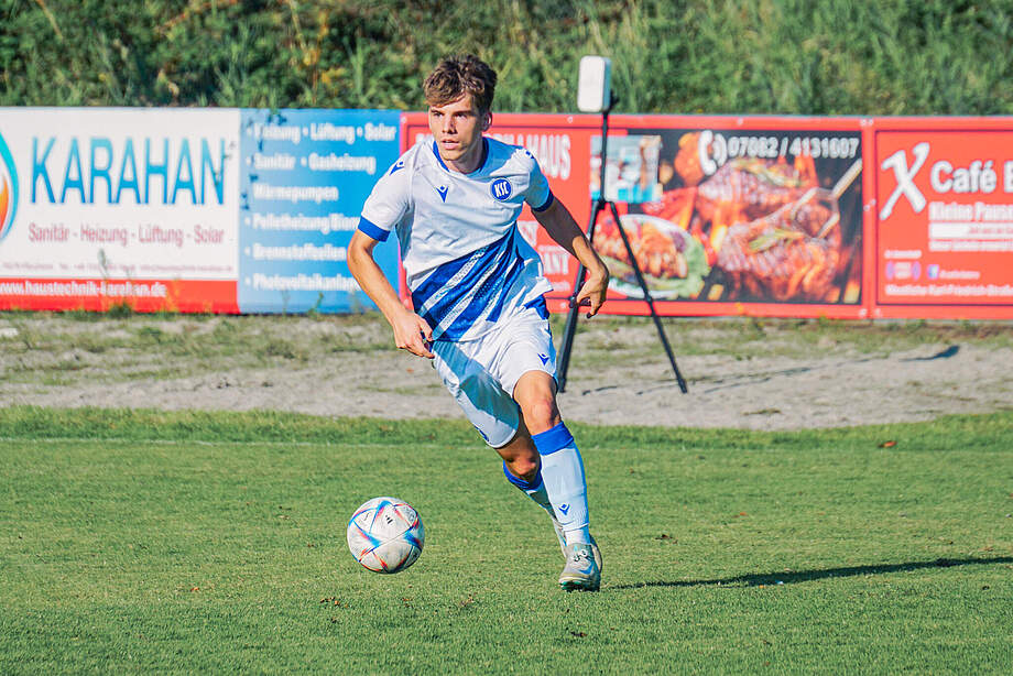 Siegtorschütze Marius Mahle am Ball