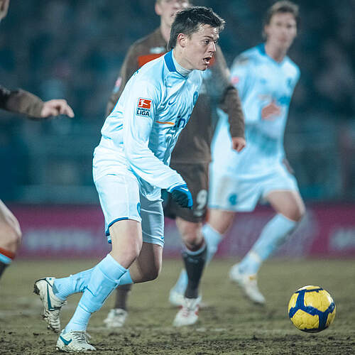 Matthias Cuntz zu seiner aktiven Zeit als Fußballer beim KSC.