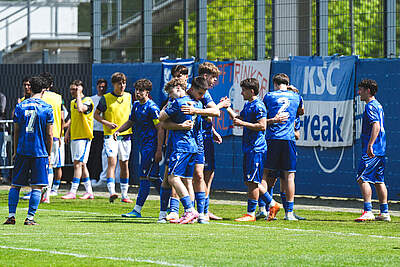 Jubel des KSC-Nachwuchses