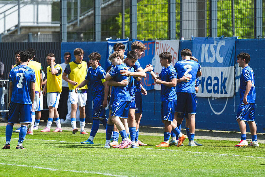 Jubel des KSC-Nachwuchses