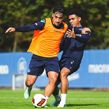 Zor und Wiethaup im Training