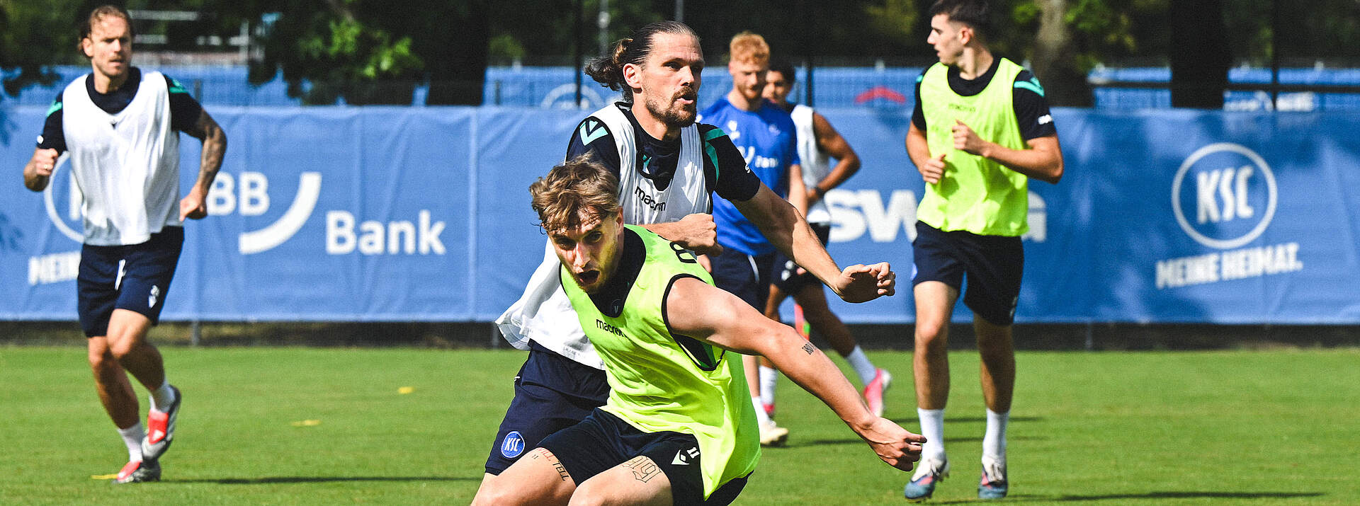Eichinger und Jung im Trainingszweikampf
