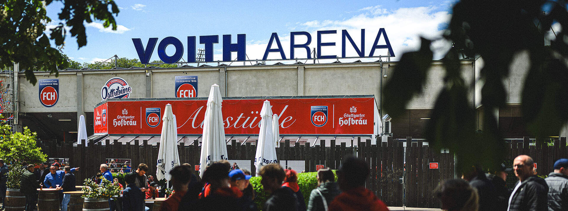 Voith-Arena von außen