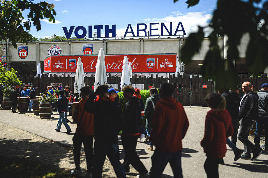 Voith-Arena von außen