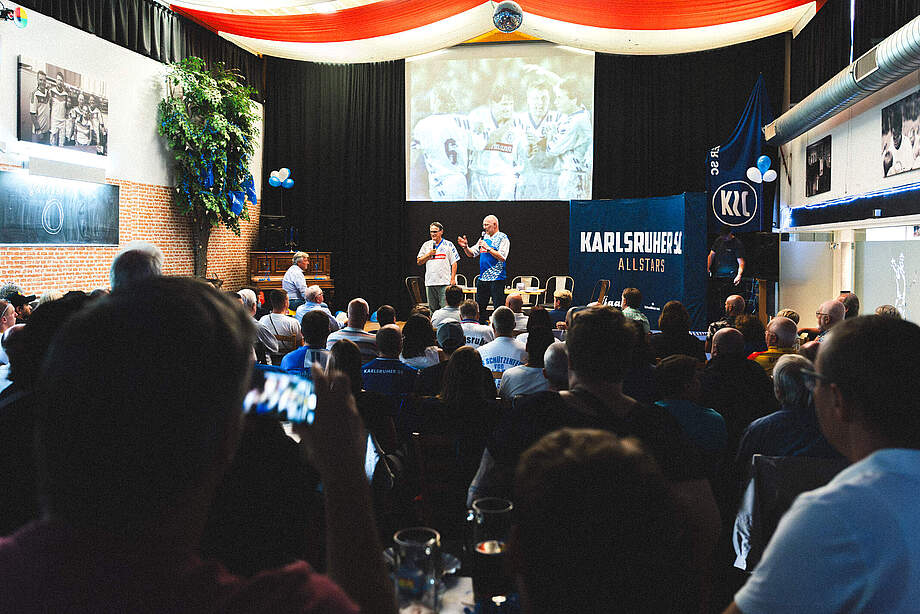 Edgar Schmitt und Burkhard Reich auf der Bühne