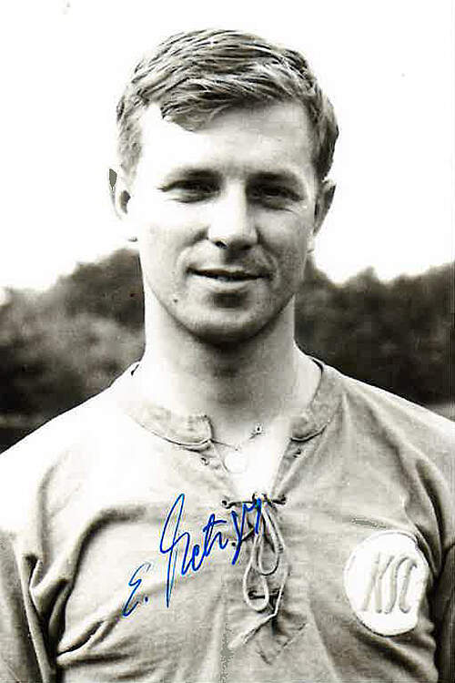 Autogrammkarte von Erwin Metzger