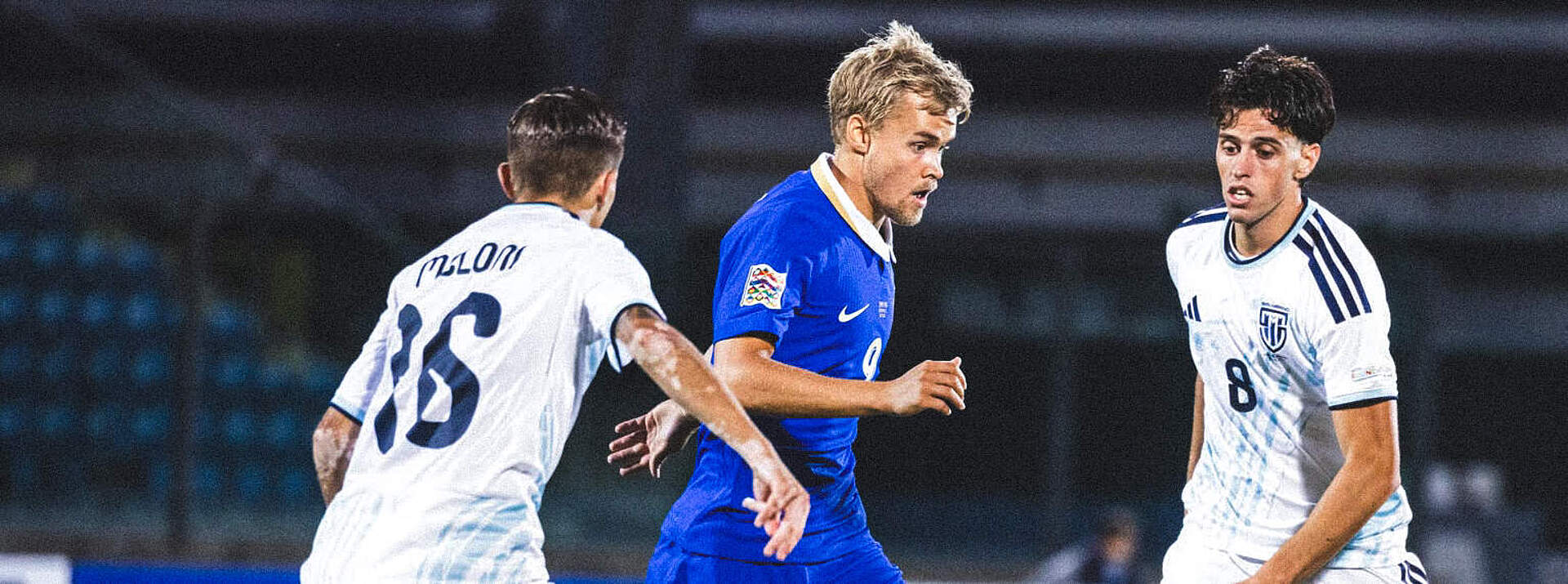 Väänänen im Dribbling für Finnland
