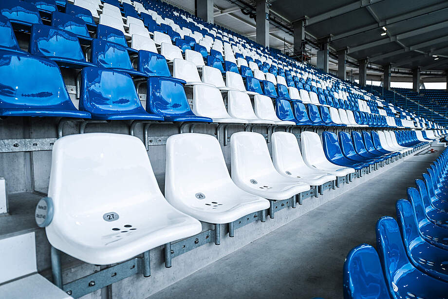 Sitzplätze im BBBank Wildpark