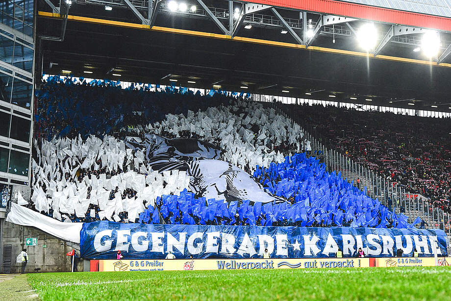 KSC-Block auf dem Betzenberg