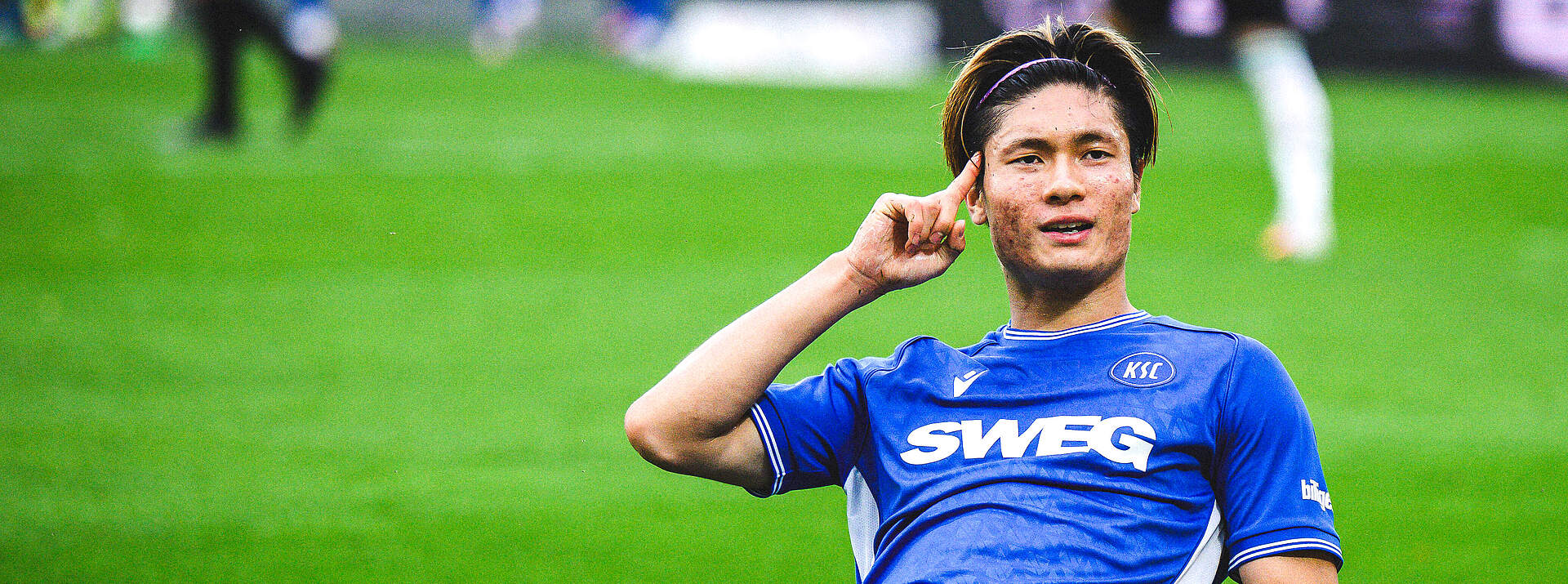 Fukuda beim Torjubel