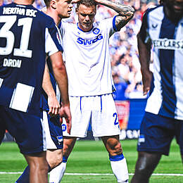 Marcel Franke nach vergebener Chance. 