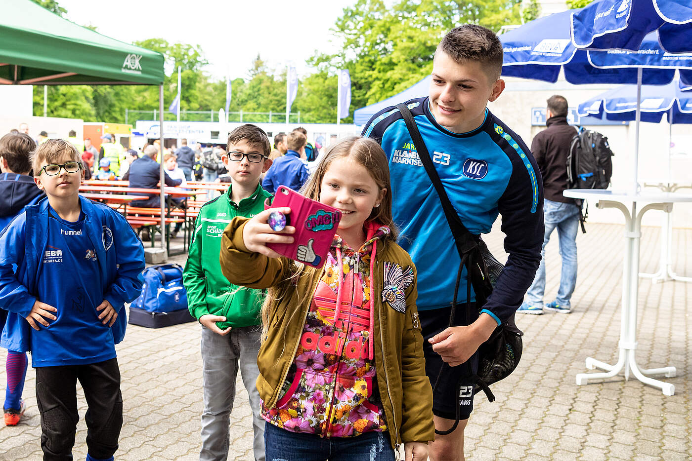 Jubiläumstag 10 Jahre KSCFußballschule KSC MEINE HEIMAT.