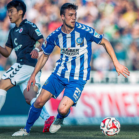 Jonas Meffert im KSC-Trikot
