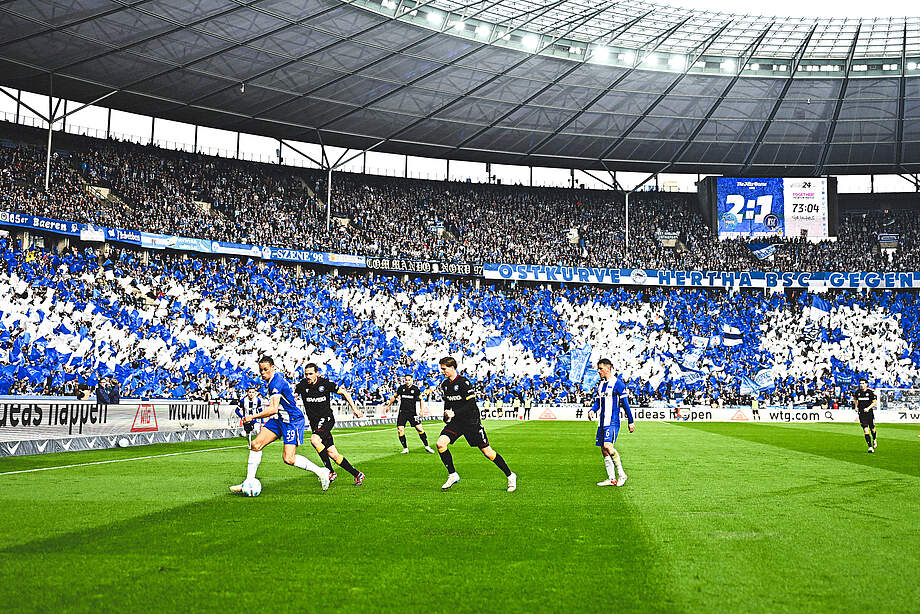 Olympiastadion beim Spiel Hertha BSC - KSC