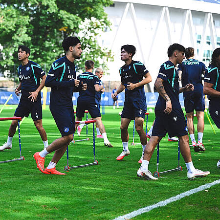 Mannschaft im Training