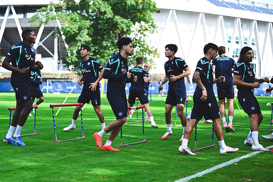 Mannschaft im Training