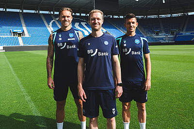 Marcel Franke, Max Senft und Marvin Wanitzek