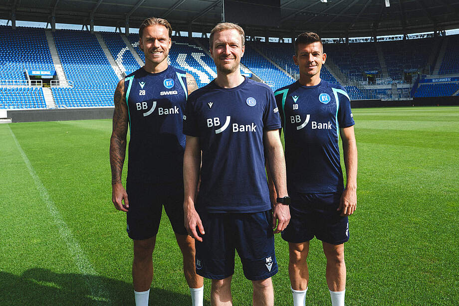 Marcel Franke, Max Senft und Marvin Wanitzek