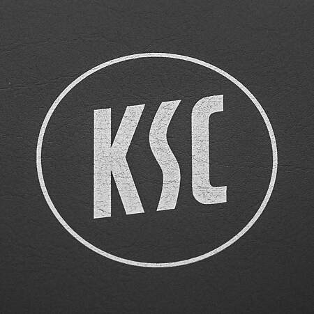 KSC-Logo in schwarz-weiß