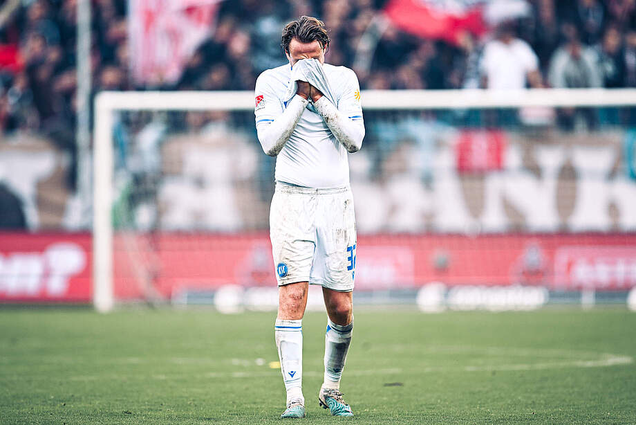 Robin Bormuth nach der Niederlage auf St. Pauli.