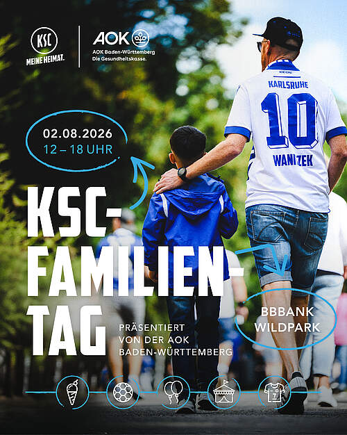 Der KSC-Familientag 2026 präsentiert von der AOK Baden-Württemberg