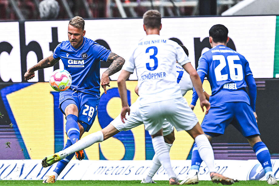 Franke im Spiel gegen Heidenheim
