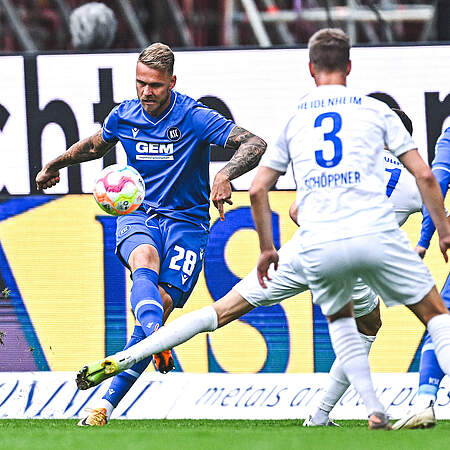 Franke im Spiel gegen Heidenheim