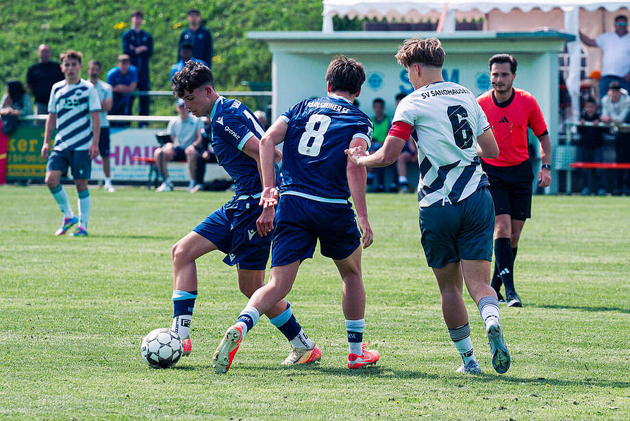 Die U17 beim Pokalspiel