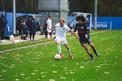 U23-Spieler Luis Dettling im Dribbling