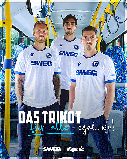 Grafik: Das neue KSC-Auswärtstrikot 25/26
