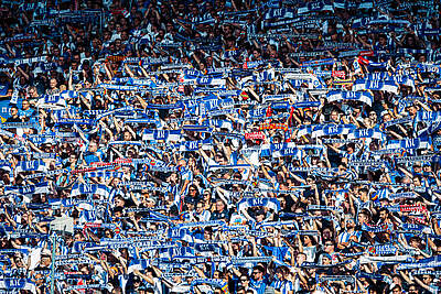 Fans des Karlsruher SC im Stadion.