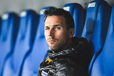 Eichner auf der Trainerbank