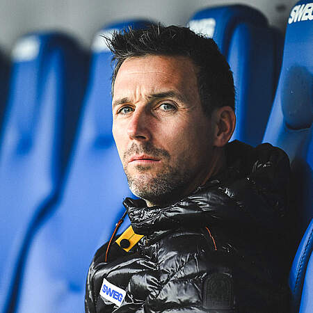 Eichner auf der Trainerbank