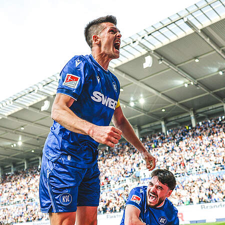 Wanitzek beim Torjubel