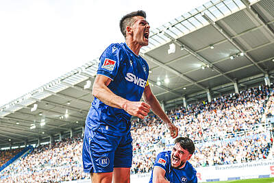 Wanitzek beim Torjubel