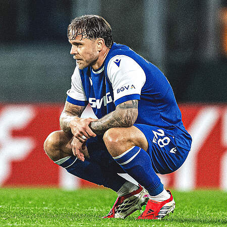 Franke enttäuscht nach dem Spiel