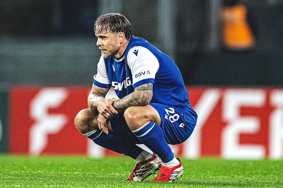 Franke enttäuscht nach dem Spiel