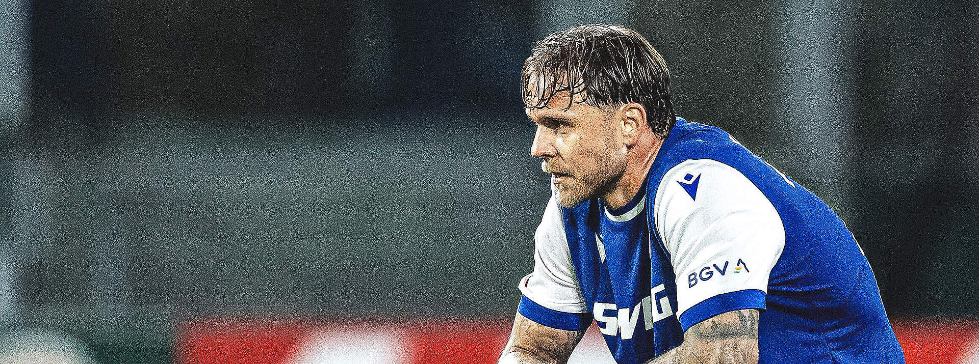 Franke enttäuscht nach dem Spiel