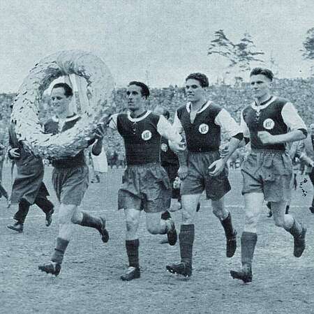 KSC feiert Pokalsieg 1956