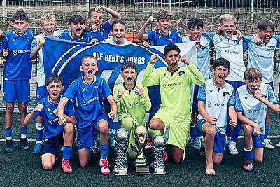 Die U12 bei ihrem Turniersieg.
