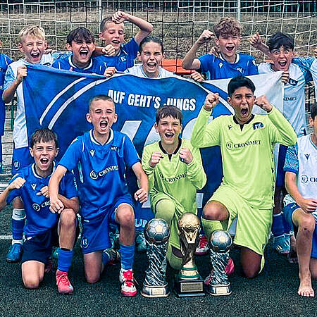 Die U12 bei ihrem Turniersieg. 