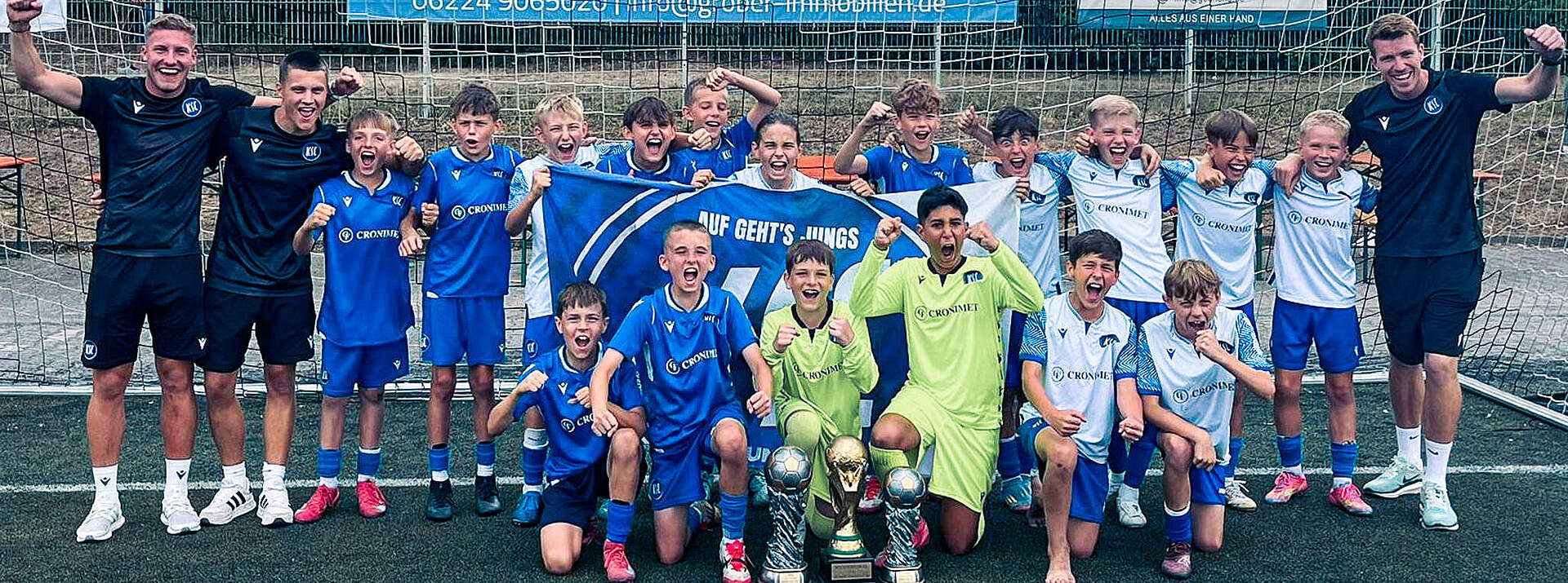 Die U12 bei ihrem Turniersieg. 