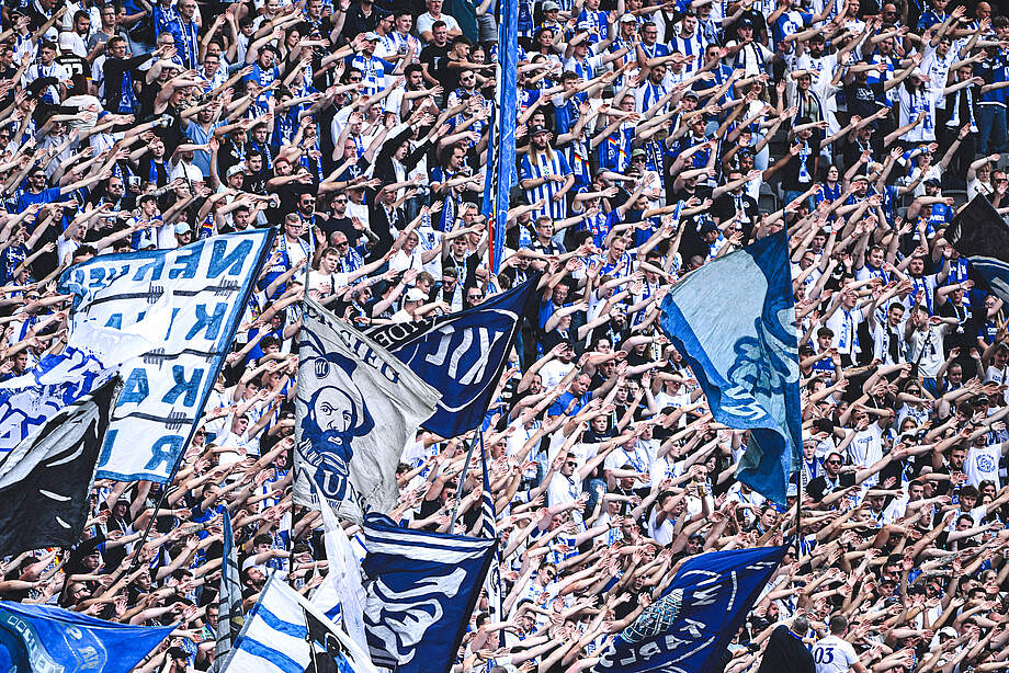 KSC-Fans im Olympiastadion