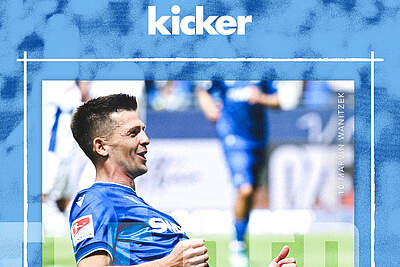 Grafik: Wanitzek in der kicker-11 der Saison