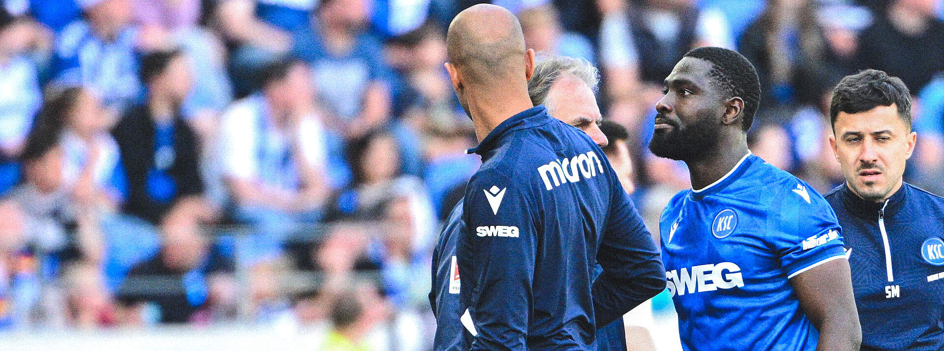 Ambrosius bei seiner verletzungsbedingten Auswechslung