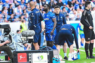 Ambrosius bei seiner verletzungsbedingten Auswechslung